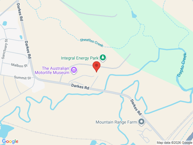 Map showing event location