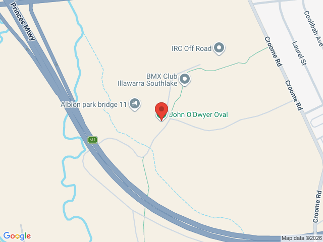 Map showing event location